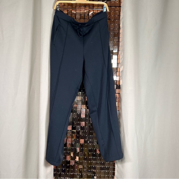Classic Edition Black Business Casual Trousers w Drawstring Waist Size Large - Picture 1 of 6